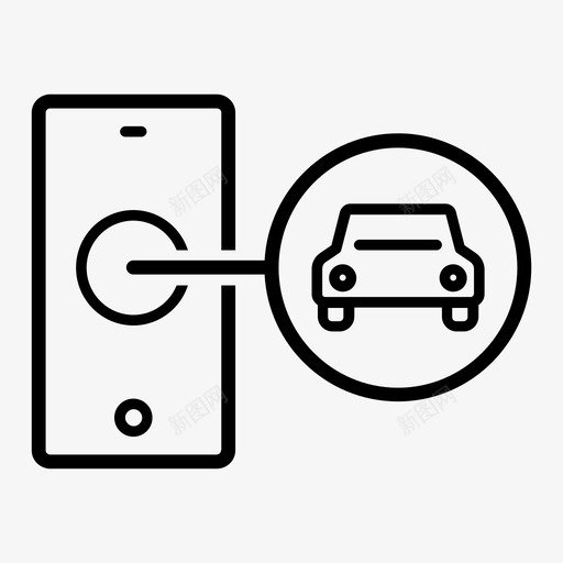 智能汽车应用程序移动图标svg_新图网 https://ixintu.com 出租车 应用程序 智能汽车 移动 移动可用性概述