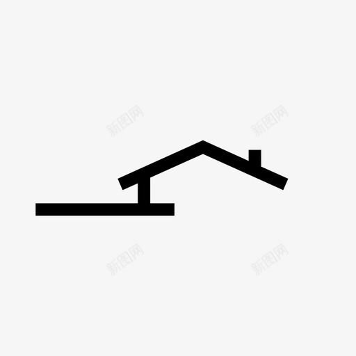 屋顶和烟囱建筑业主图标svg_新图网 https://ixintu.com 业主 屋顶和烟囱 建筑 房地产 房子 房屋 最小的房子