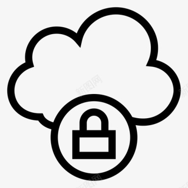 云安全锁密码图标图标