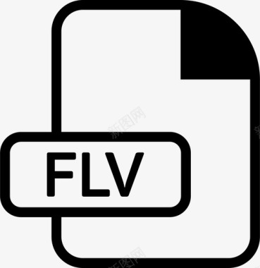 flv文件格式图标图标