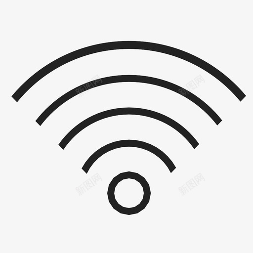 wifi网络路由器图标svg_新图网 https://ixintu.com wifi 信号 网络 路由器