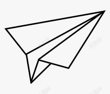纸飞机飞行图标图标