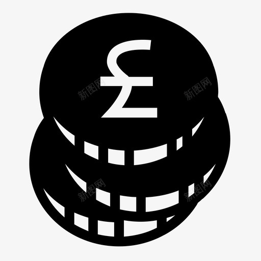 英镑硬币预算货币图标svg_新图网 https://ixintu.com 英镑硬币 货币 货币硬币金融符号固体风格 预算