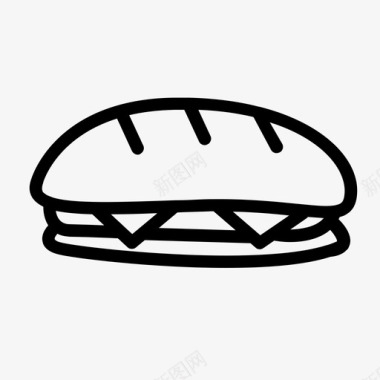 三明治汉堡食物图标图标