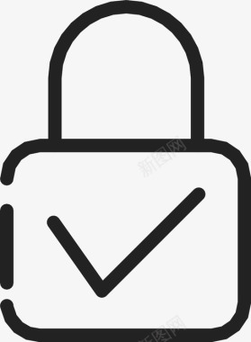 安全锁隐私图标图标