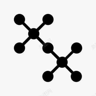 分子科学结构图标图标