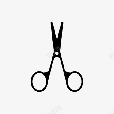 剪刀胡子发型图标图标