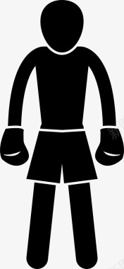 飞锤拳击手瘦图标图标