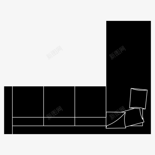 沙发家具房子图标svg_新图网 https://ixintu.com 客厅 家 家具 房子 沙发