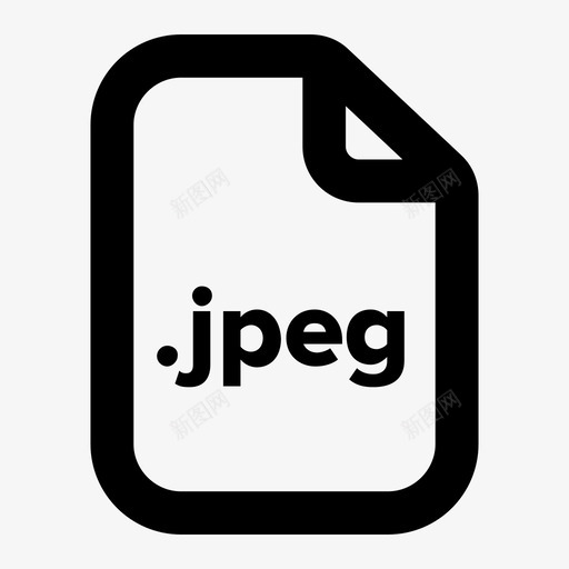 jpeg文件文档扩展名图标svg_新图网 https://ixintu.com jpeg文件 扩展名 文件 文档 格式