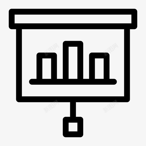 演示屏幕业务图形图标svg_新图网 https://ixintu.com 业务 图形 投影仪 演示屏幕