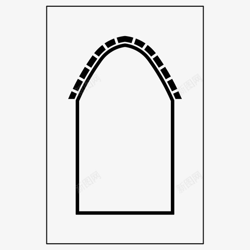 拱门建筑历史图标svg_新图网 https://ixintu.com 伊斯兰 历史 图案 建筑 拱门