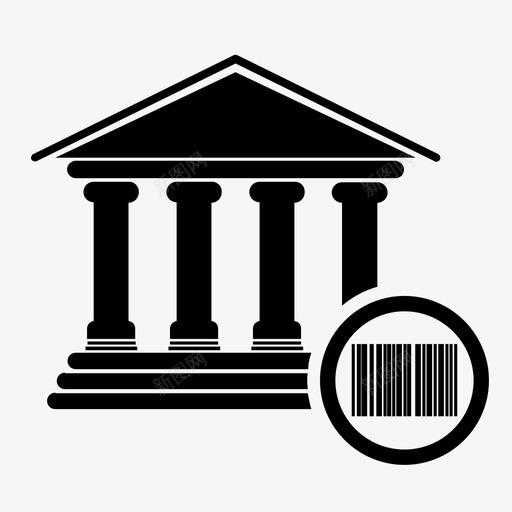 银行条码银行账户代码数据图标svg_新图网 https://ixintu.com 代码数据 教育机构 经济 金融机构 银行条码 银行账户