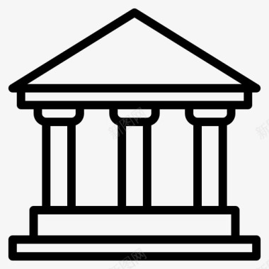 历史建筑银行商行图标图标