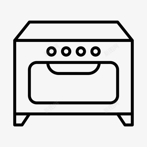 烤箱烹饪厨房图标svg_新图网 https://ixintu.com 厨房 厨房用具2 炉灶 烤箱 烹饪 简单
