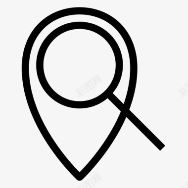 搜索位置查找地图图标图标