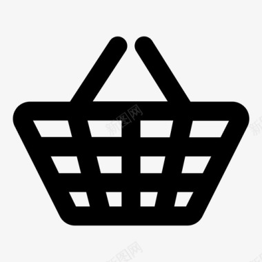 购物篮杂货市场图标图标