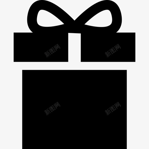 圣诞礼物丝带形状图标svg_新图网 https://ixintu.com 丝带 圣诞快乐 圣诞礼物 形状