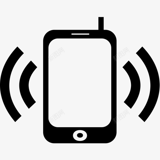 智能手机振动通讯图标svg_新图网 https://ixintu.com 振动 智能手机 通讯