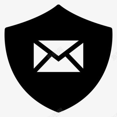 屏蔽电子邮件锁定保护图标图标