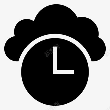 云手表闹钟时钟图标图标