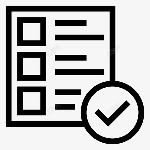 清单文件菜单图标svg_新图网 https://ixintu.com 搜索引擎优化营销线图标 文件 清单 菜单