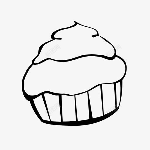 蛋糕生日奶油图标svg_新图网 https://ixintu.com 奶油 甜点 生日 蛋糕 食物