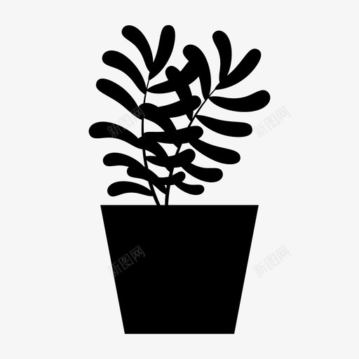 植物花园植物花瓶图标svg_新图网 https://ixintu.com 容器 树木 植物 植物和花卉 植物花瓶 盆栽植物 花园