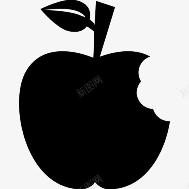 苹果咬水果图标图标