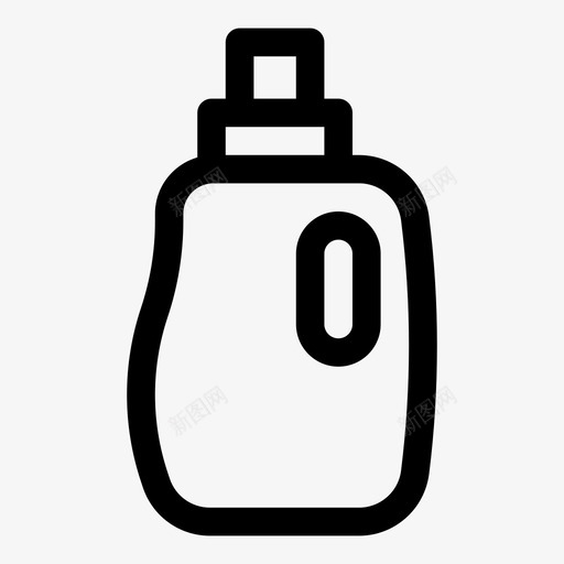 漂白剂瓶子家用化学品图标svg_新图网 https://ixintu.com 家用化学品 漂白剂 瓶子 纯系列