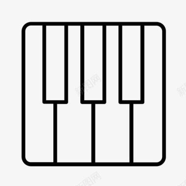 钢琴乐队琴键图标图标