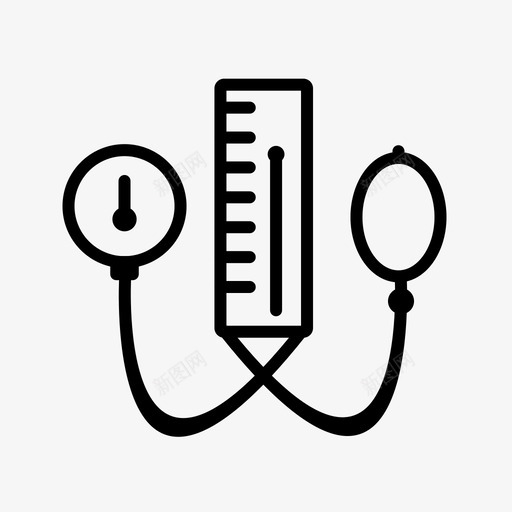 血压仪血压医疗保健图标svg_新图网 https://ixintu.com 医疗保健 血压 血压仪