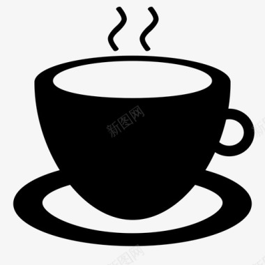 咖啡拿铁咖啡卡布奇诺图标图标