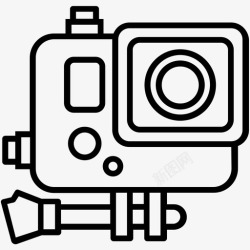 运动摄像机gopro相机动作英雄图标高清图片