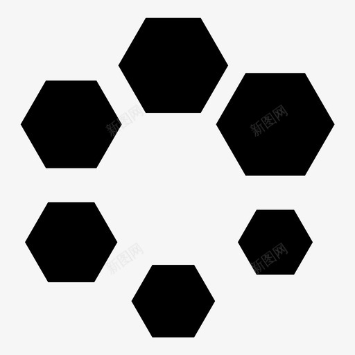 六角形车削装载轮图案图标svg_新图网 https://ixintu.com 六角形图案和形状 六角形车削 图案 形状 装载轮