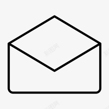 电子邮件打开信封信件图标图标