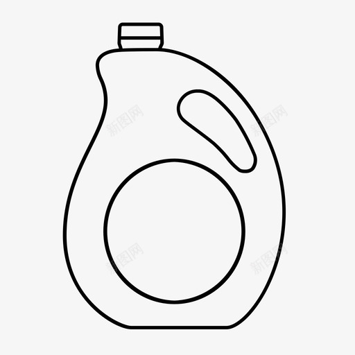 瓶子容器果汁图标svg_新图网 https://ixintu.com 容器 果汁 洗衣粉 瓶子