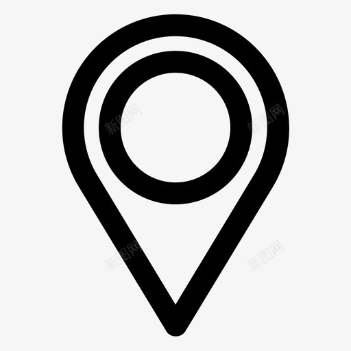 位置定位仪地图针图标svg_新图网 https://ixintu.com 位置 地图针 地点 定位仪 指针