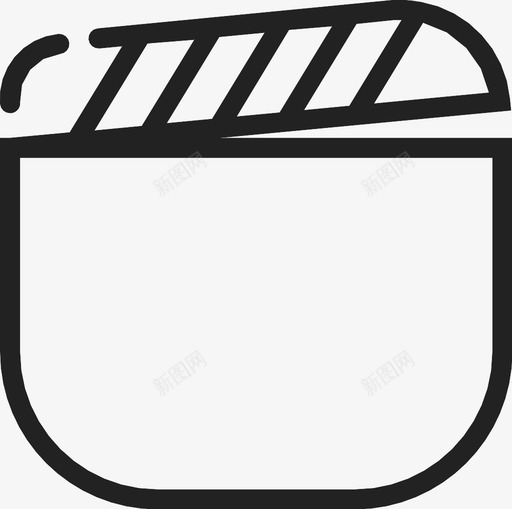 拍板照相机胶卷图标svg_新图网 https://ixintu.com 开始 拍板 播放 照相机 电影 胶卷