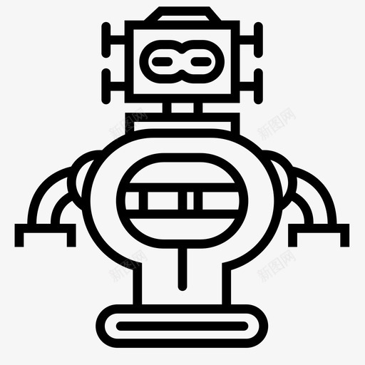 机器人自动化机器图标svg_新图网 https://ixintu.com 技术 机器 机器人 自动化