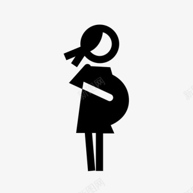 怀孕孩子母亲图标图标