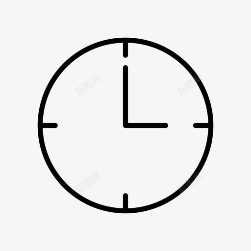 时钟分钟时间图标svg_新图网 https://ixintu.com 分钟 挂钟 时钟 时间