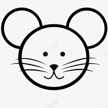 老鼠动物啮齿动物图标图标