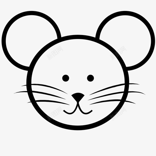 老鼠动物啮齿动物图标svg_新图网 https://ixintu.com 动物 啮齿动物 老鼠