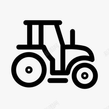 拖拉机农业农村图标图标