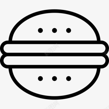 汉堡食物酒店标志图标图标