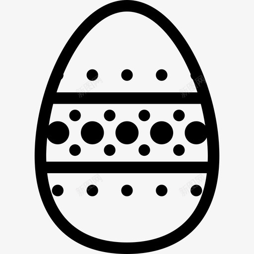 复活节彩蛋装饰食物图标svg_新图网 https://ixintu.com 复活节彩蛋 节日 装饰 食物
