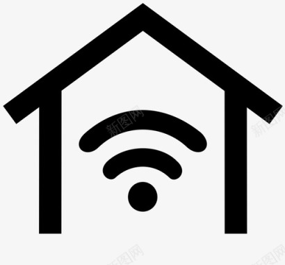 家庭wifi公寓家庭图标图标