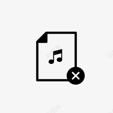 删除音频文件图标图标
