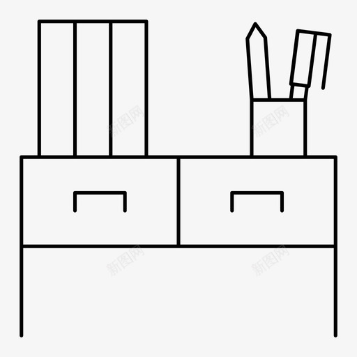 书桌书抽屉图标svg_新图网 https://ixintu.com 书 书房 书桌 抽屉 教育 教育四季